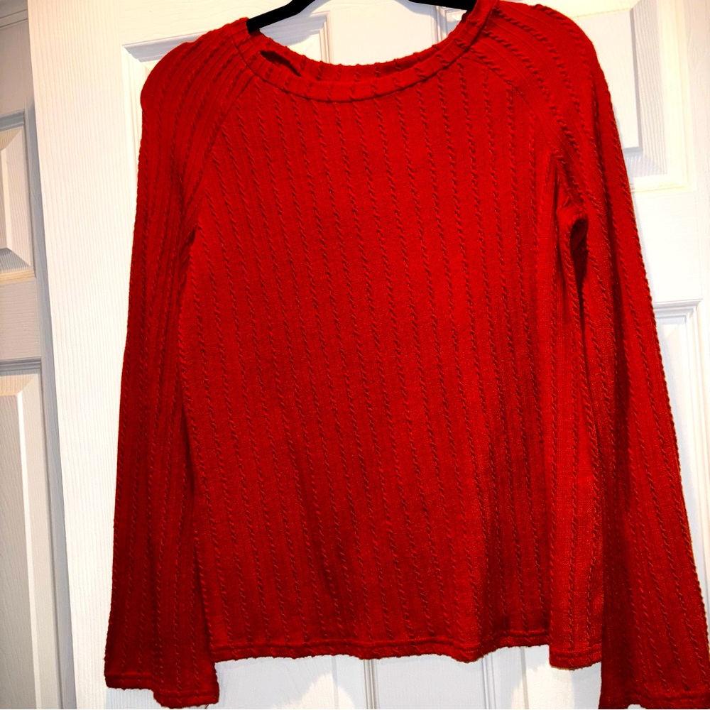 Burnt Orange Long Sleeve Sweater